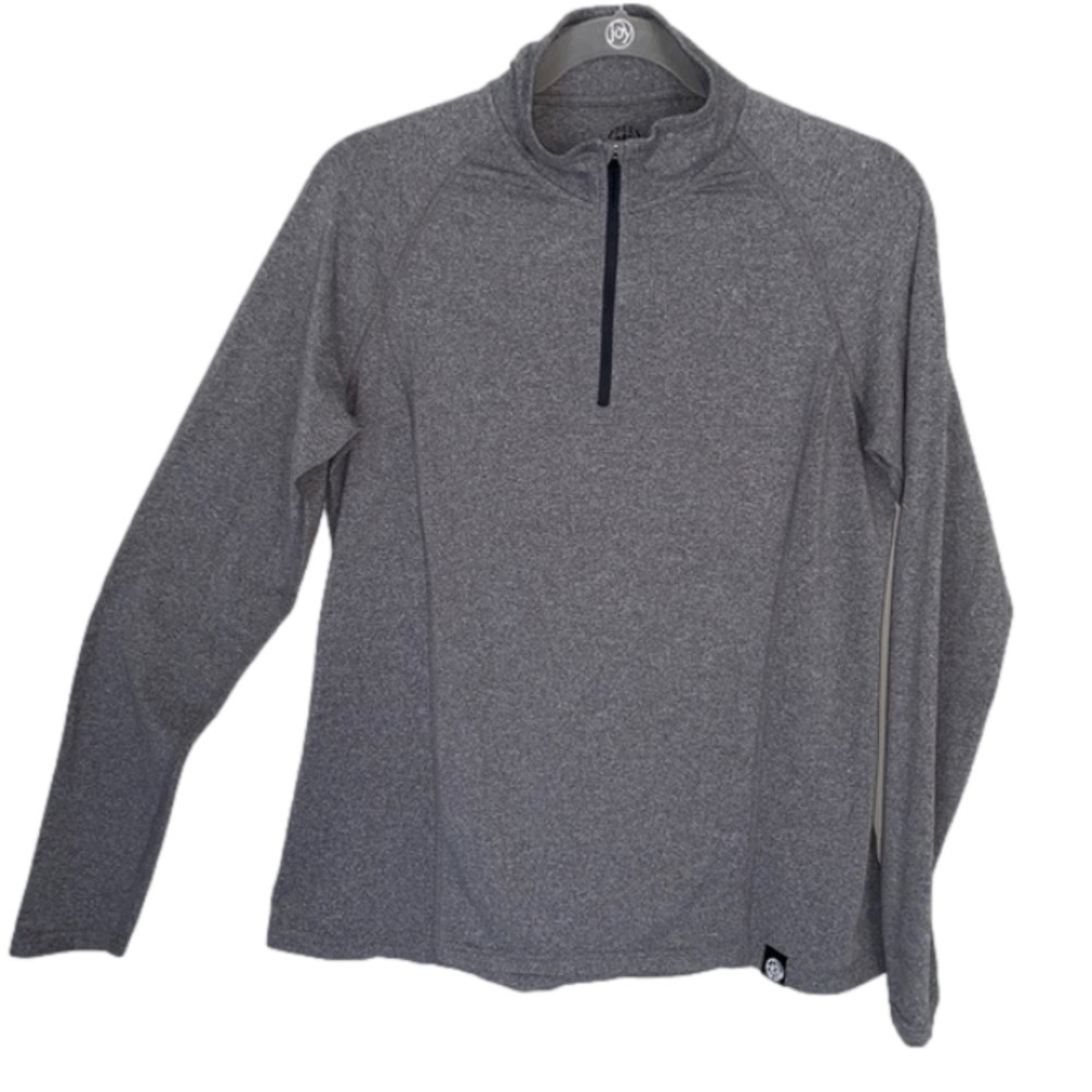 REI Co-op Running Top Long Sleeve 1/4 Zipper Grey Women Size L